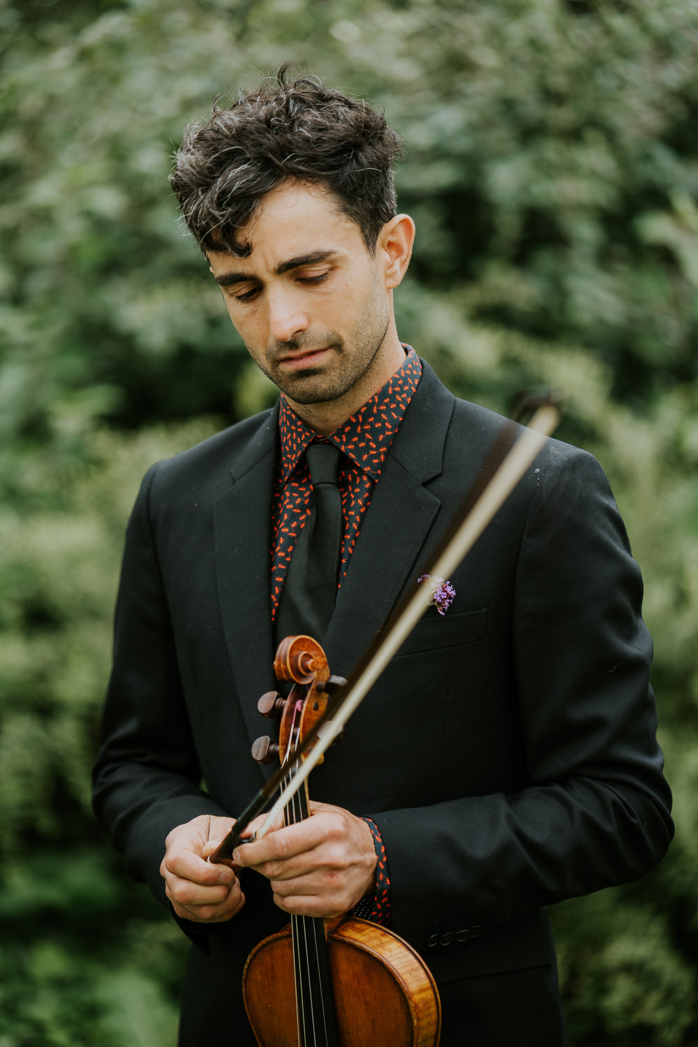 wedding violin player photography