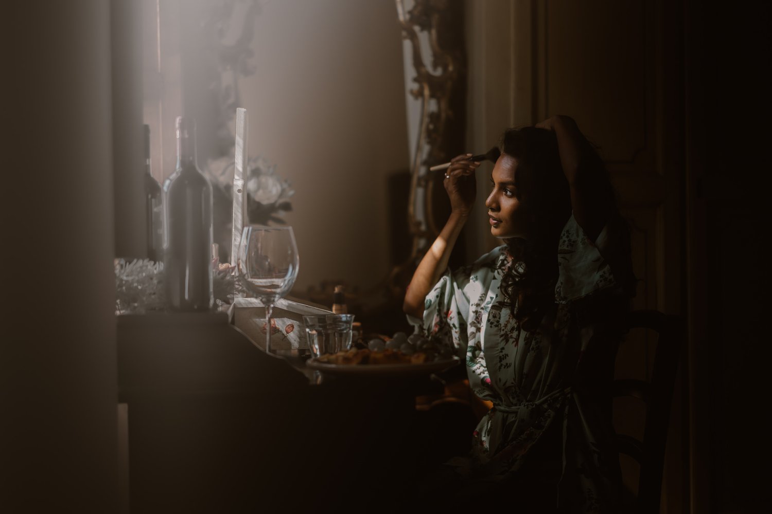 mark hadden best wedding photographer amsterdam netherlands bride getting ready makeup and hair