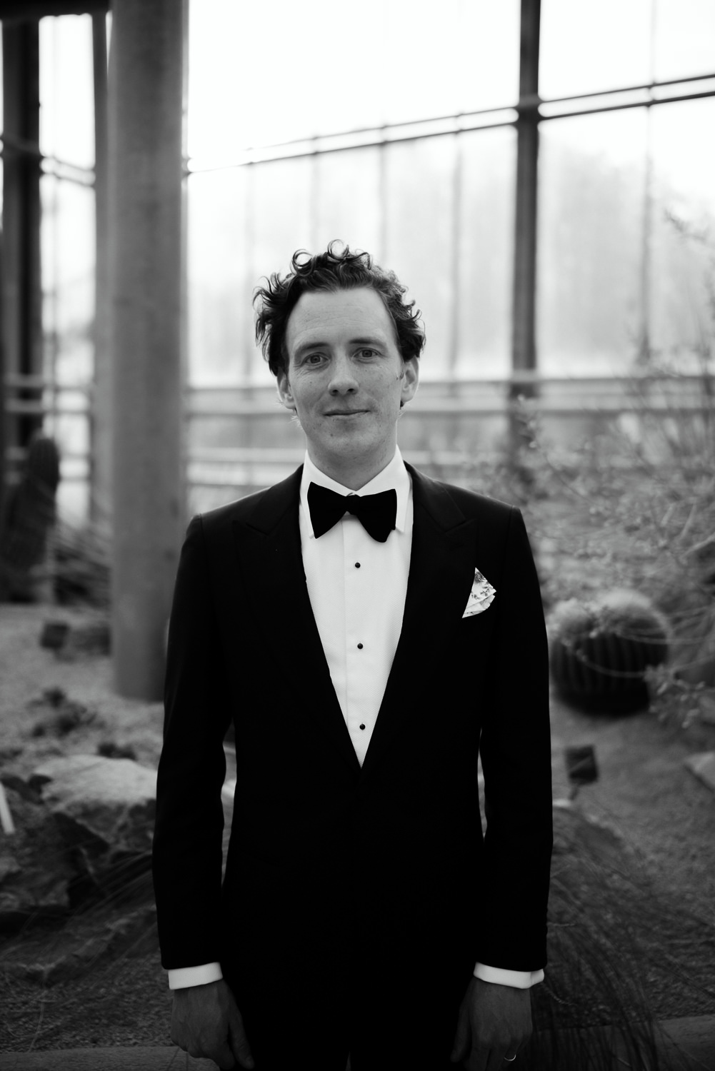 groom portrait hortus amsterdam wedding photography by mark hadden