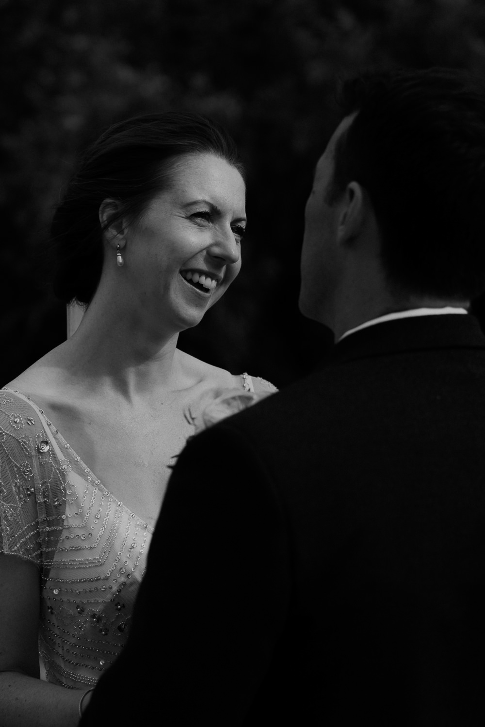 portrait of bride and groom by photographer Mark hadden amsterdam