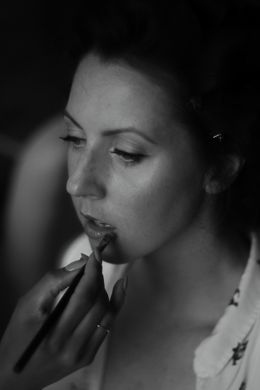 wedding hair and makeup done by photographer mark hadden