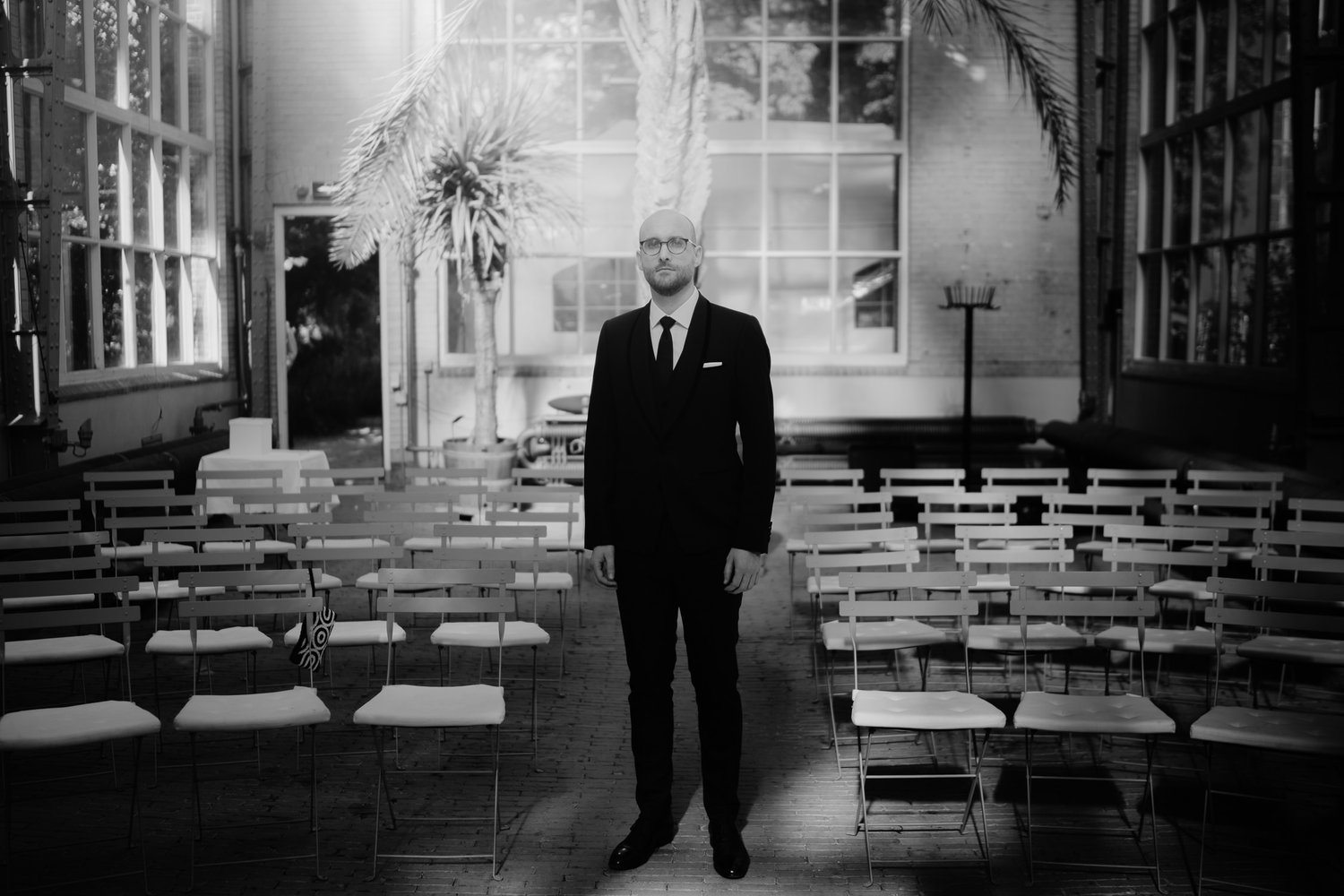 bruidsfotografie amsterdam portret van bruidengom