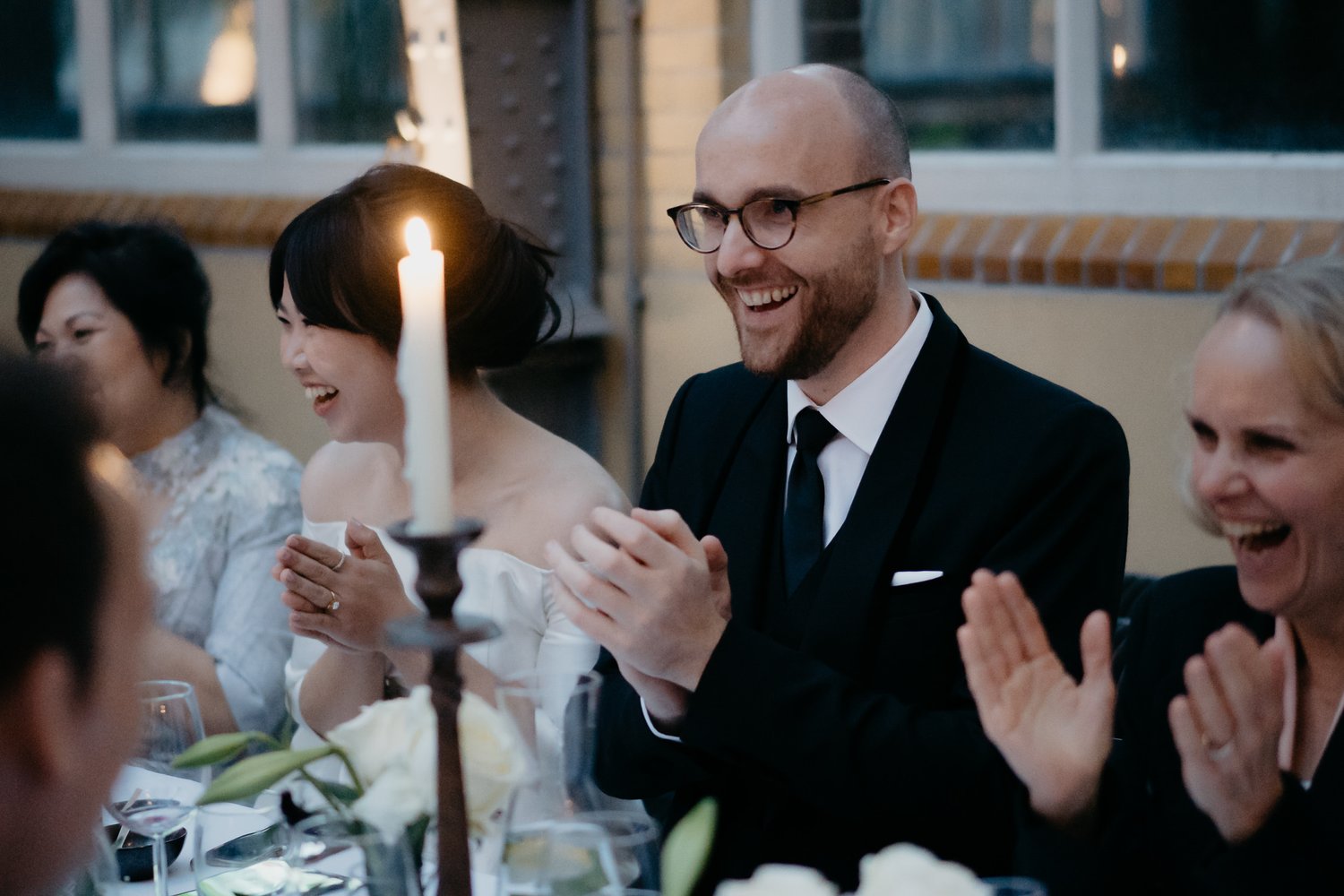 Lovely couple on their wedding day botanical garden amsterdam photography by mark hadden