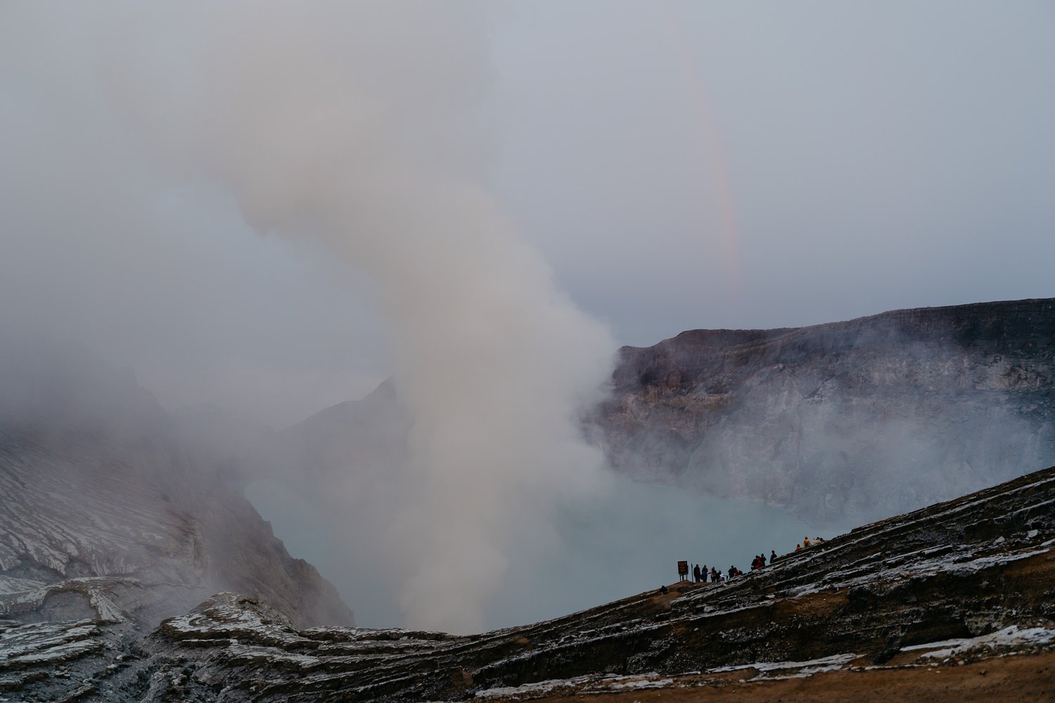 I went here in January, Ijen Volcano Crater, Java, Indonesia. Just breathtaking!