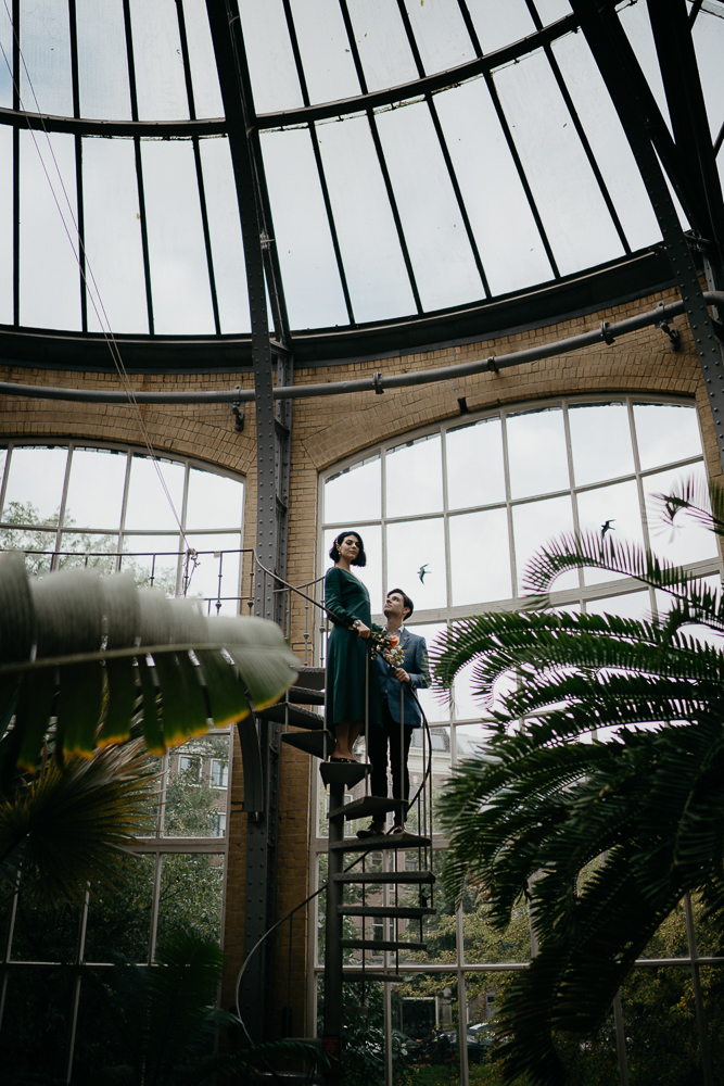 engagement shoot botanical garden amsterdam photography