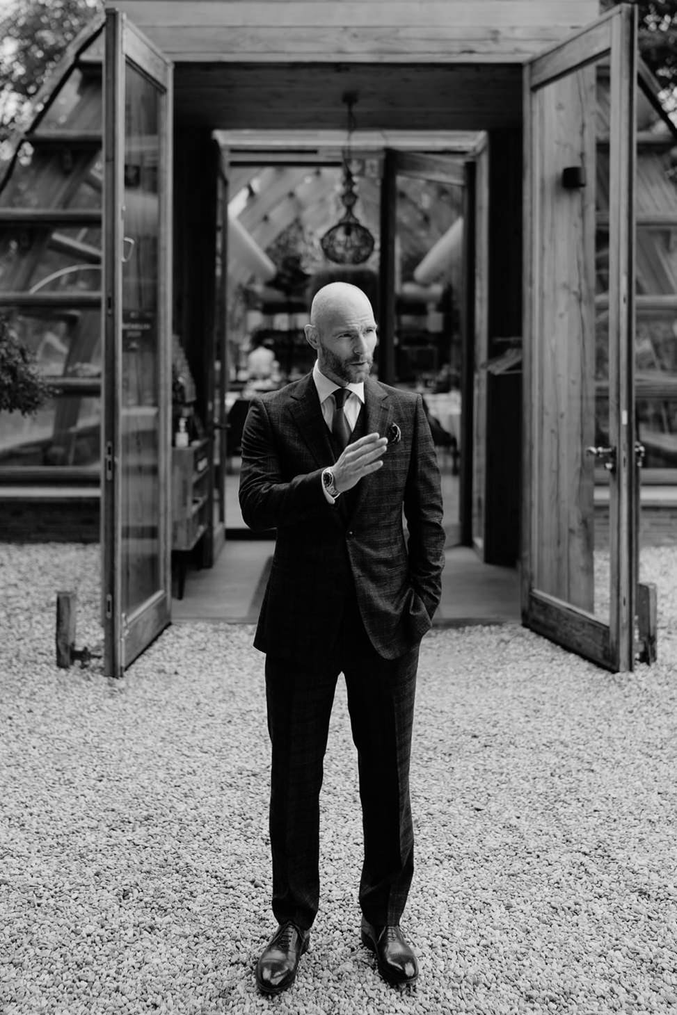 Groom ready for wedding at Op De Pol Doetinchem